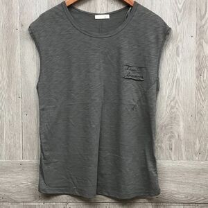 Love Someone Gray Relaxed Muscle Tank BB791